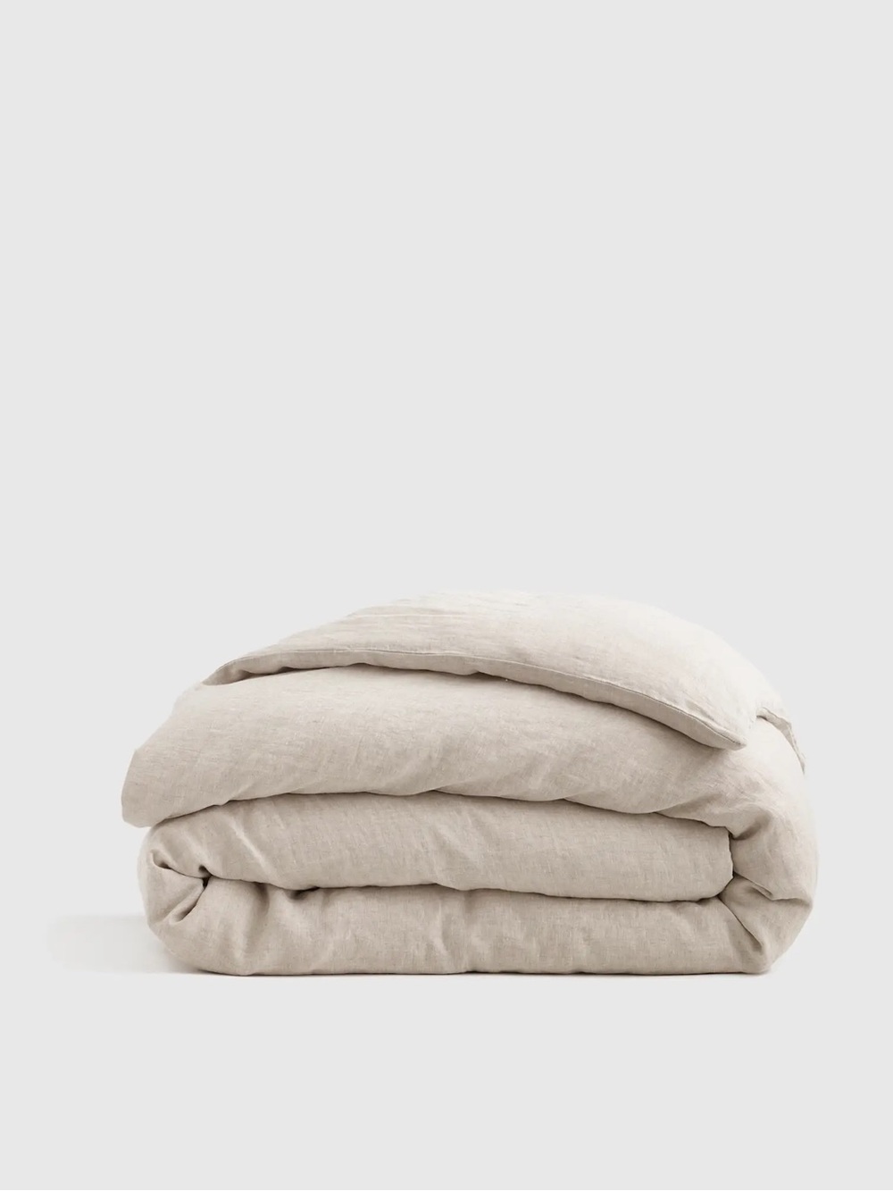 New Quince European Linen Duvet Cover Full/Queen MSRP $164 Natural Chambray
